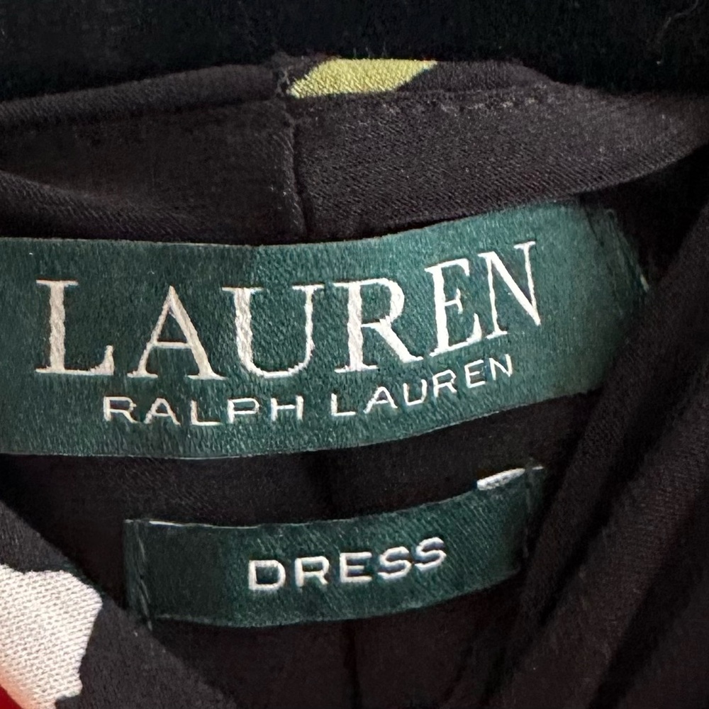 Ralph Lauren Floral Dress Sleeveless Cocktail Lined Worn Once - Picture 6 of 6